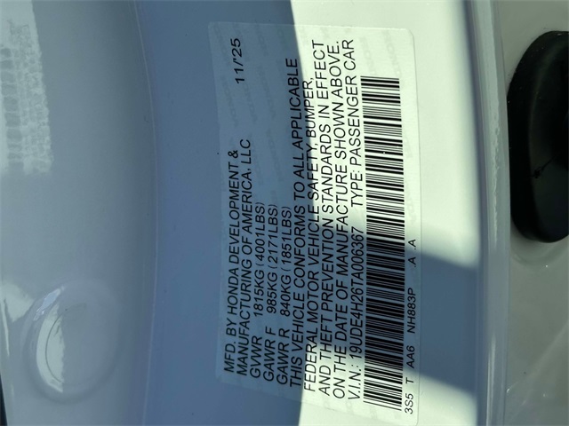 new 2026 Acura Integra car, priced at $35,195