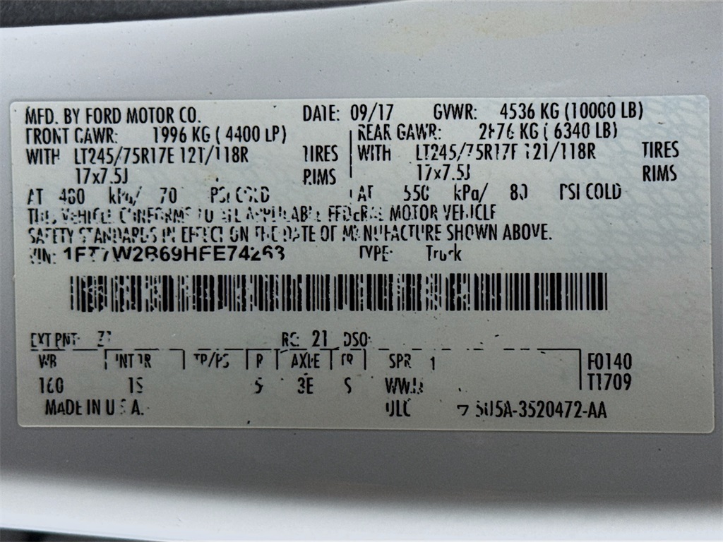 Photo of 2017 Ford F-250SD XL in Myrtle Beach, SC - 29,  2017 Ford F-250SD XL:3799H