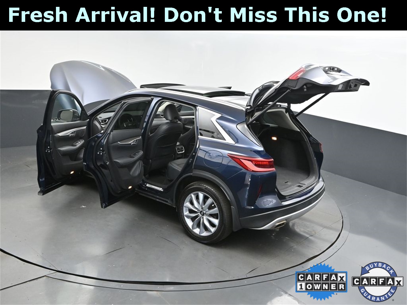 2022 Hermosa Blue INFINITI QX50 LUXE AWD SUV