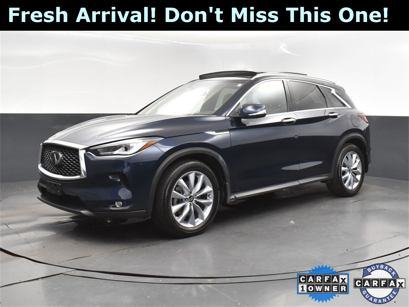 2022 Hermosa Blue INFINITI QX50 LUXE AWD SUV