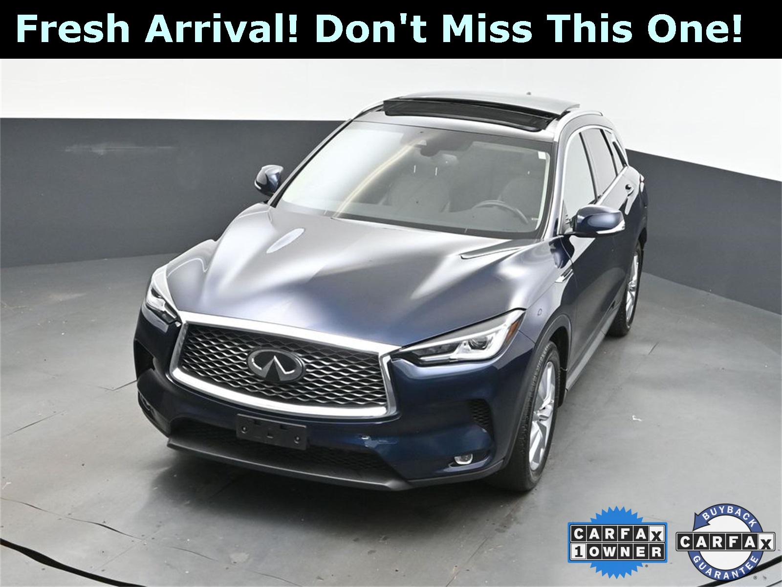 2022 Hermosa Blue INFINITI QX50 LUXE AWD SUV