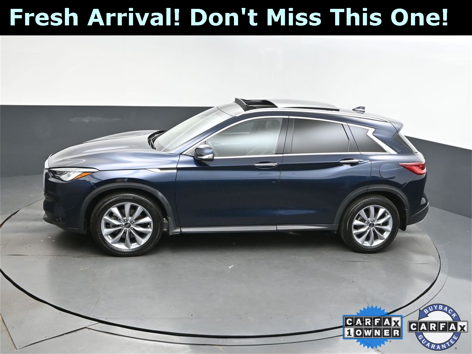 2022 Hermosa Blue INFINITI QX50 LUXE AWD SUV