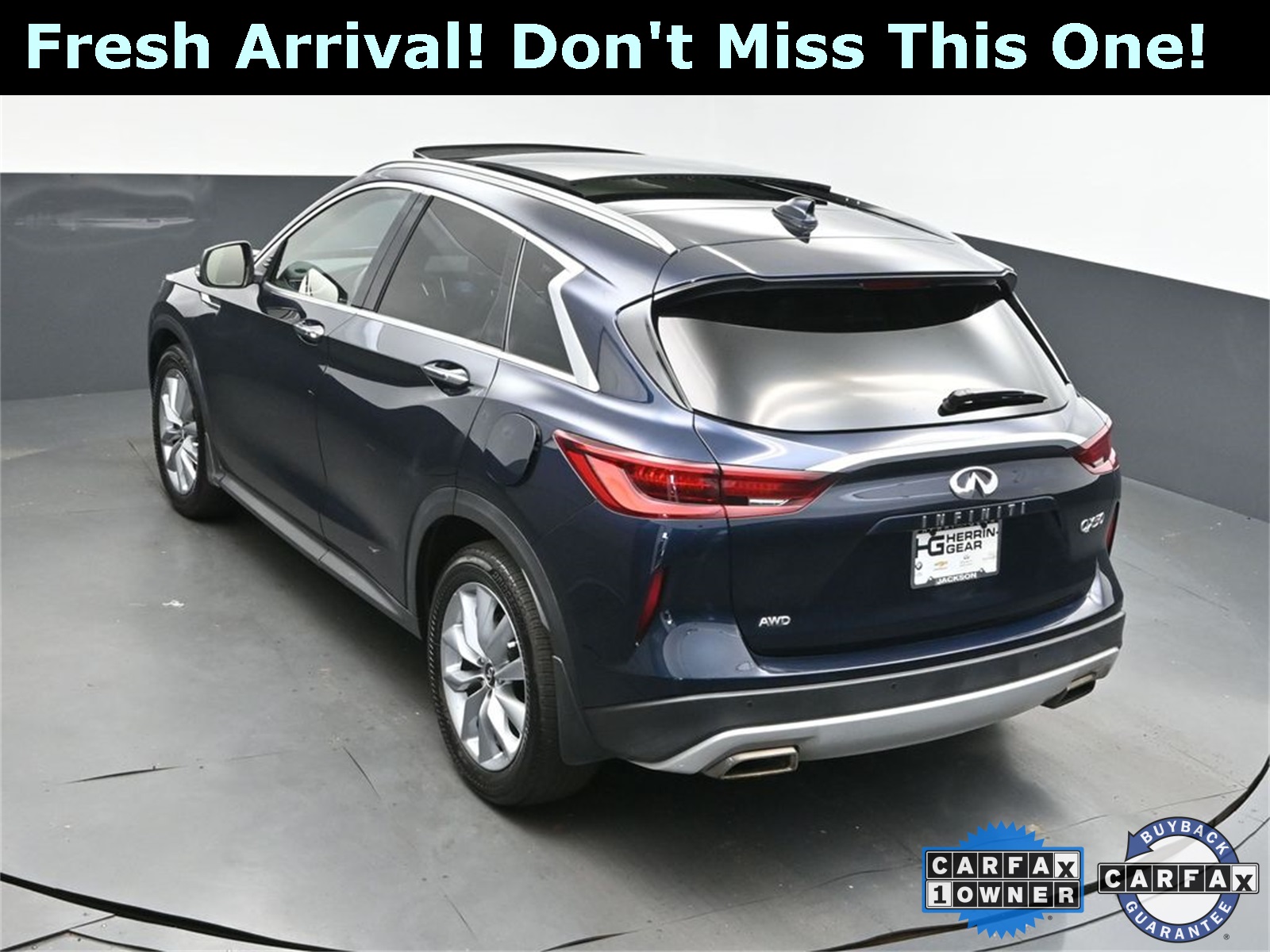 2022 Hermosa Blue INFINITI QX50 LUXE AWD SUV