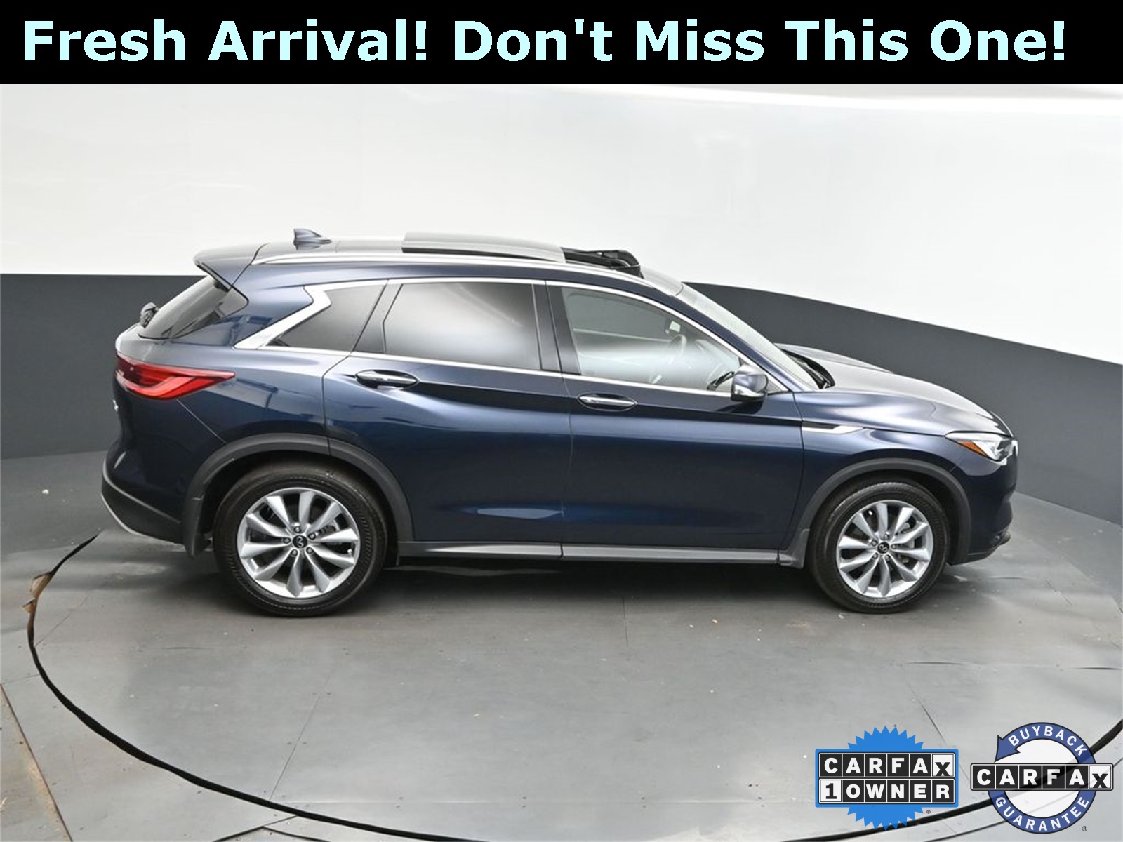 2022 Hermosa Blue INFINITI QX50 LUXE AWD SUV