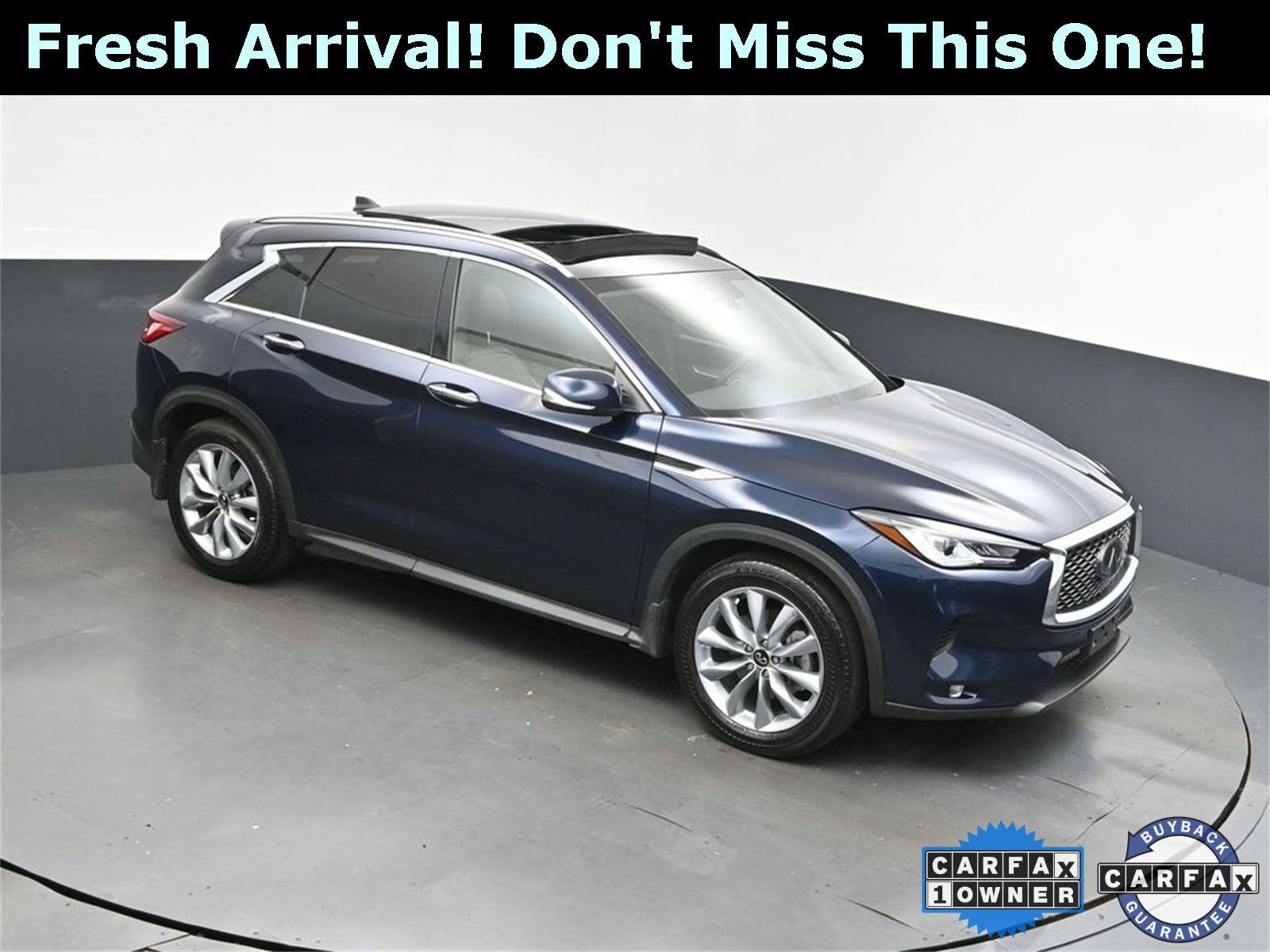 2022 Hermosa Blue INFINITI QX50 LUXE AWD SUV