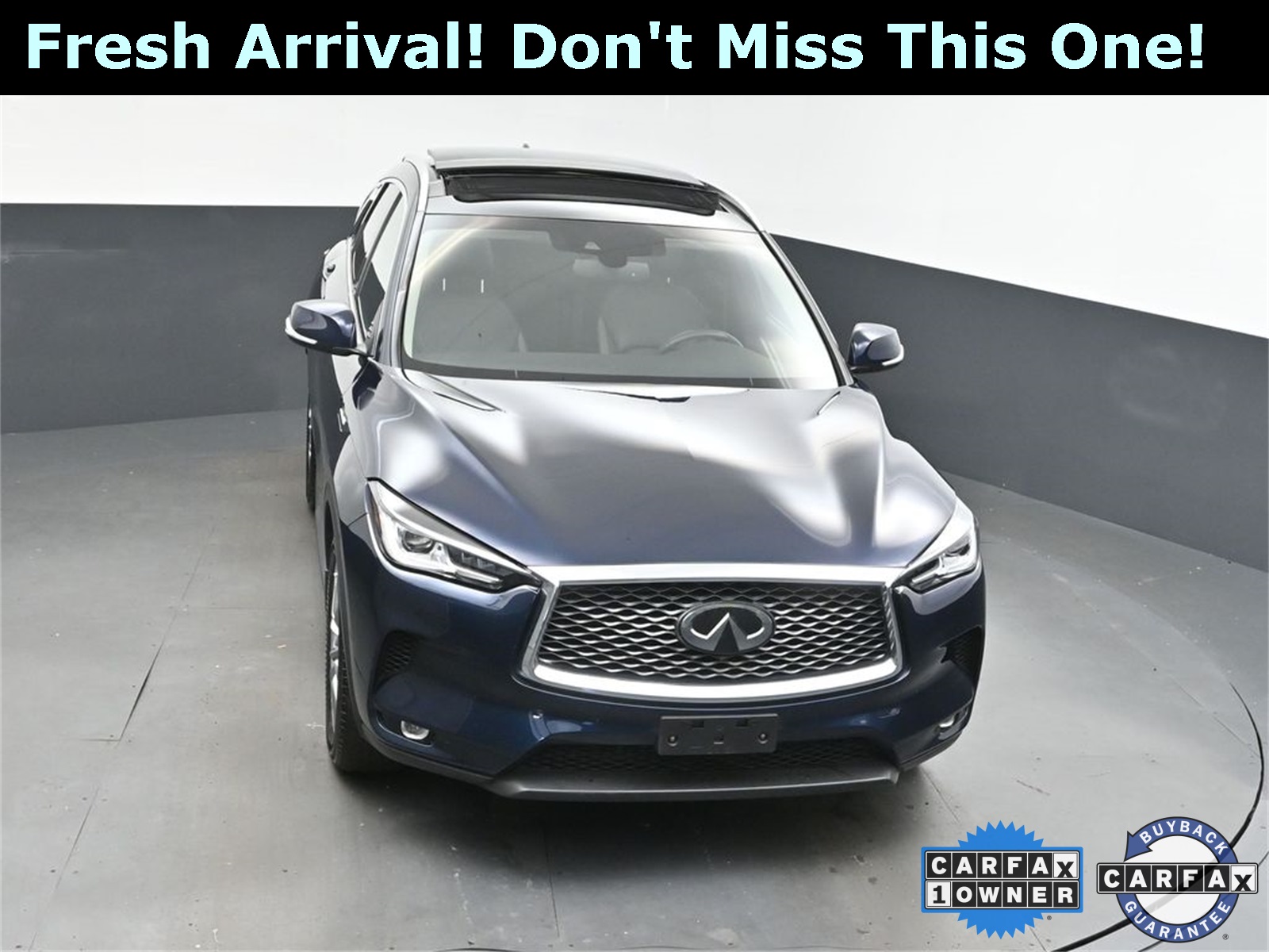 2022 Hermosa Blue INFINITI QX50 LUXE AWD SUV
