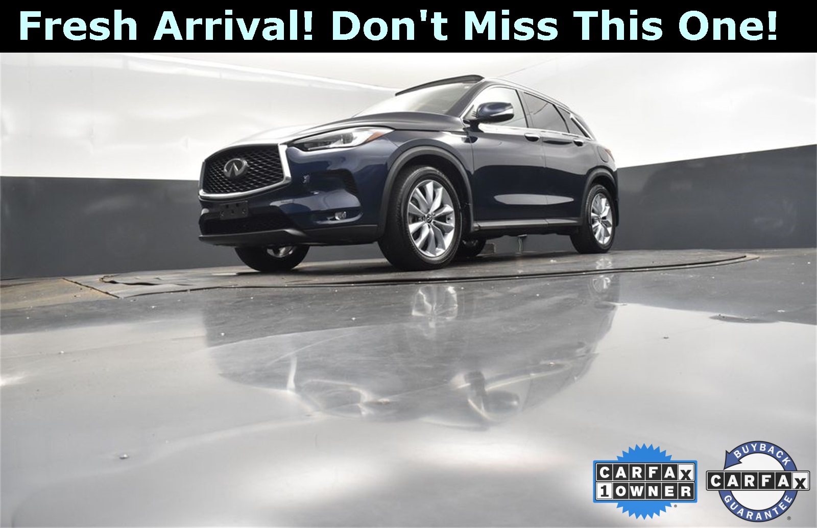 2022 Hermosa Blue INFINITI QX50 LUXE AWD SUV