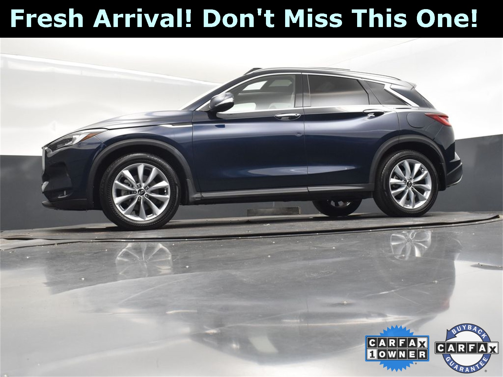 2022 Hermosa Blue INFINITI QX50 LUXE AWD SUV