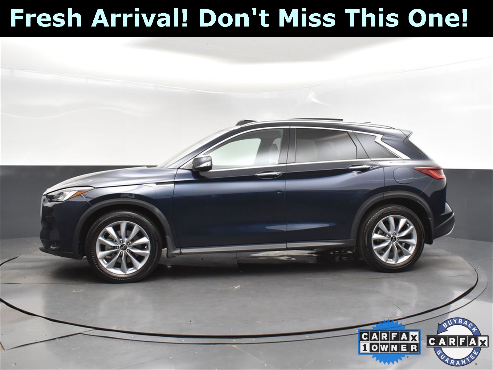 2022 Hermosa Blue INFINITI QX50 LUXE AWD SUV