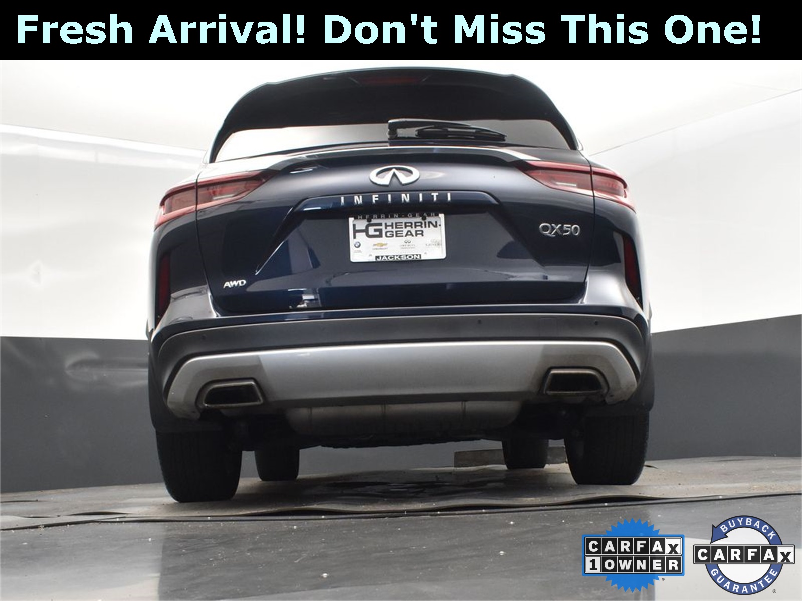 2022 Hermosa Blue INFINITI QX50 LUXE AWD SUV