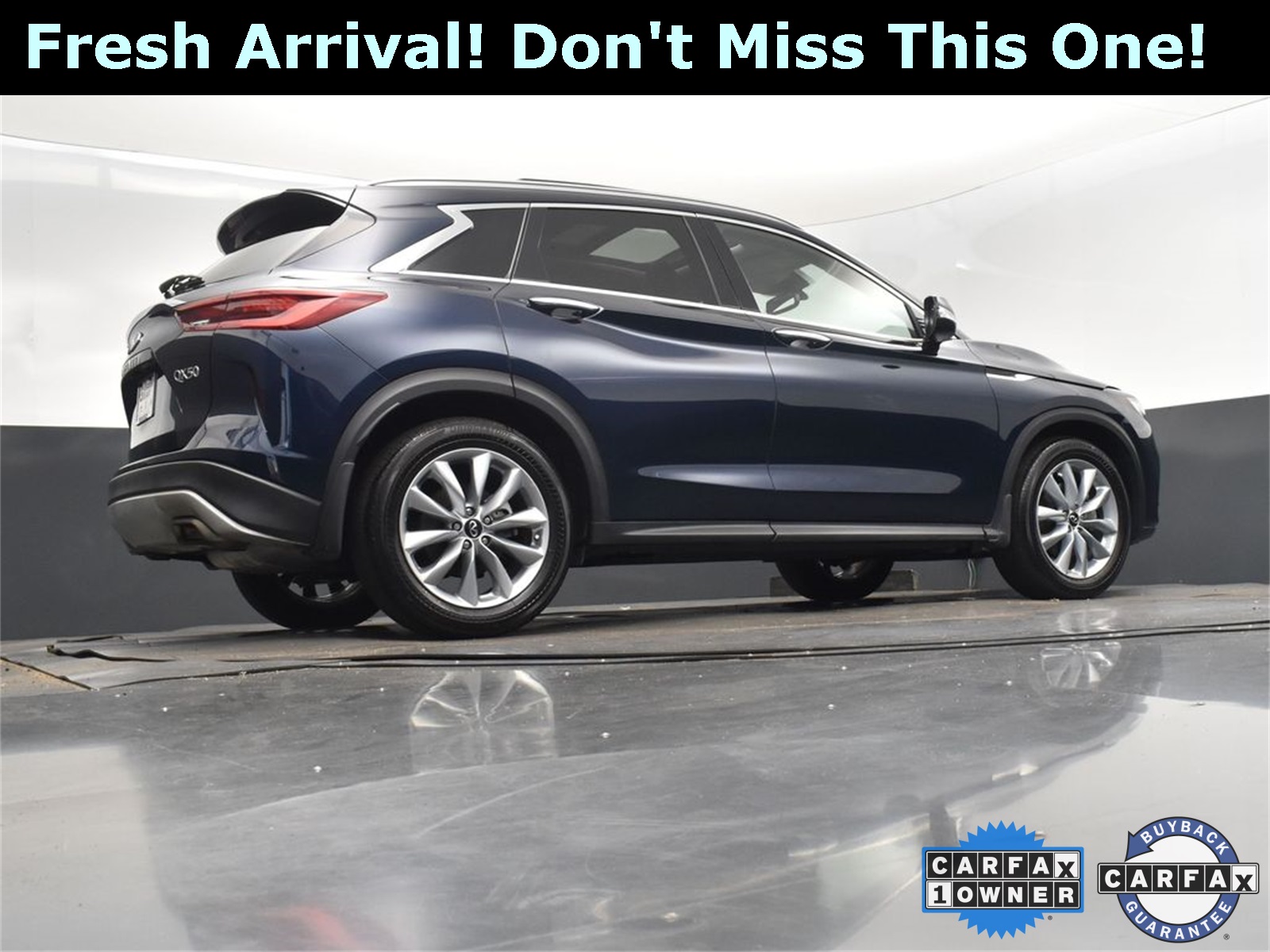2022 Hermosa Blue INFINITI QX50 LUXE AWD SUV