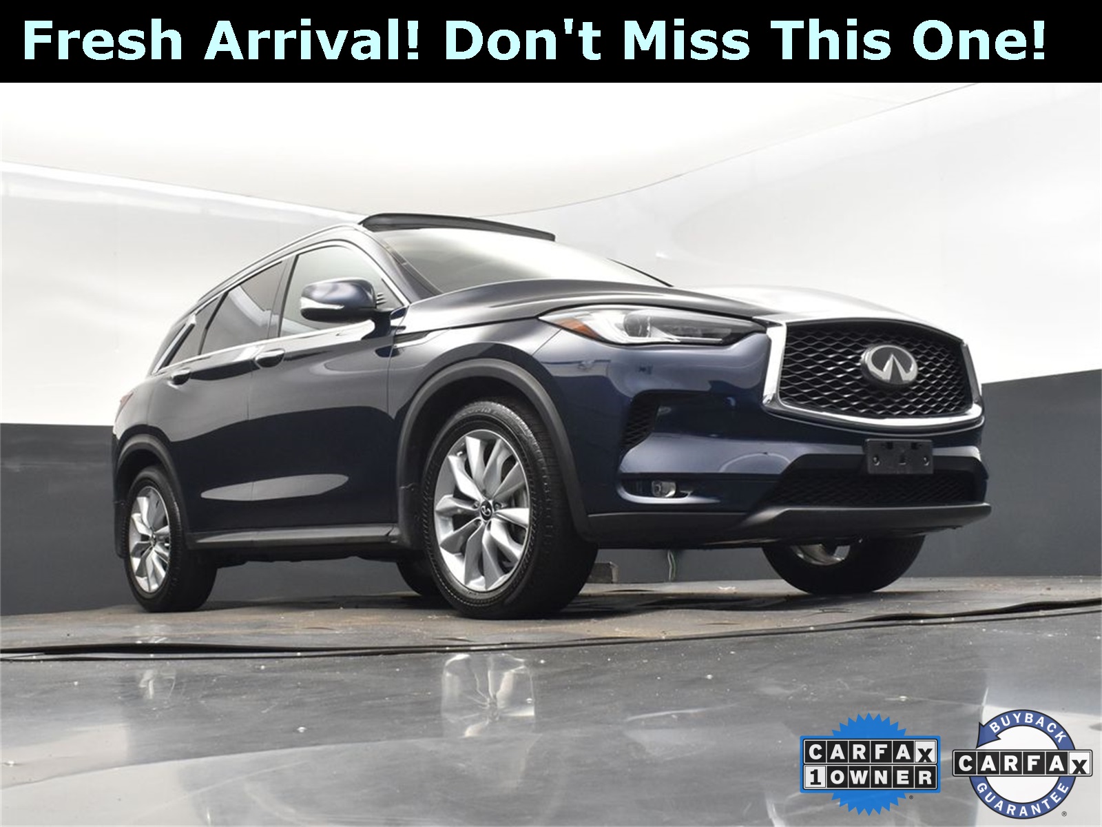 2022 Hermosa Blue INFINITI QX50 LUXE AWD SUV