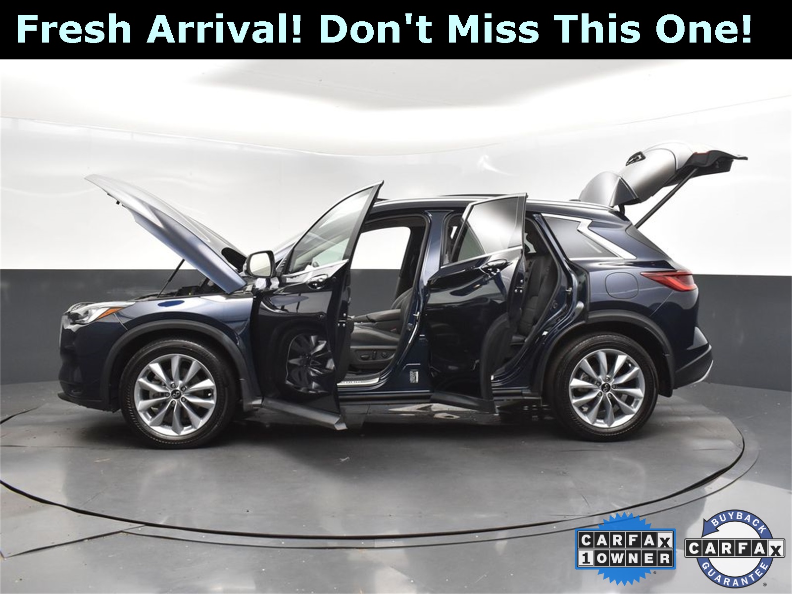 2022 Hermosa Blue INFINITI QX50 LUXE AWD SUV