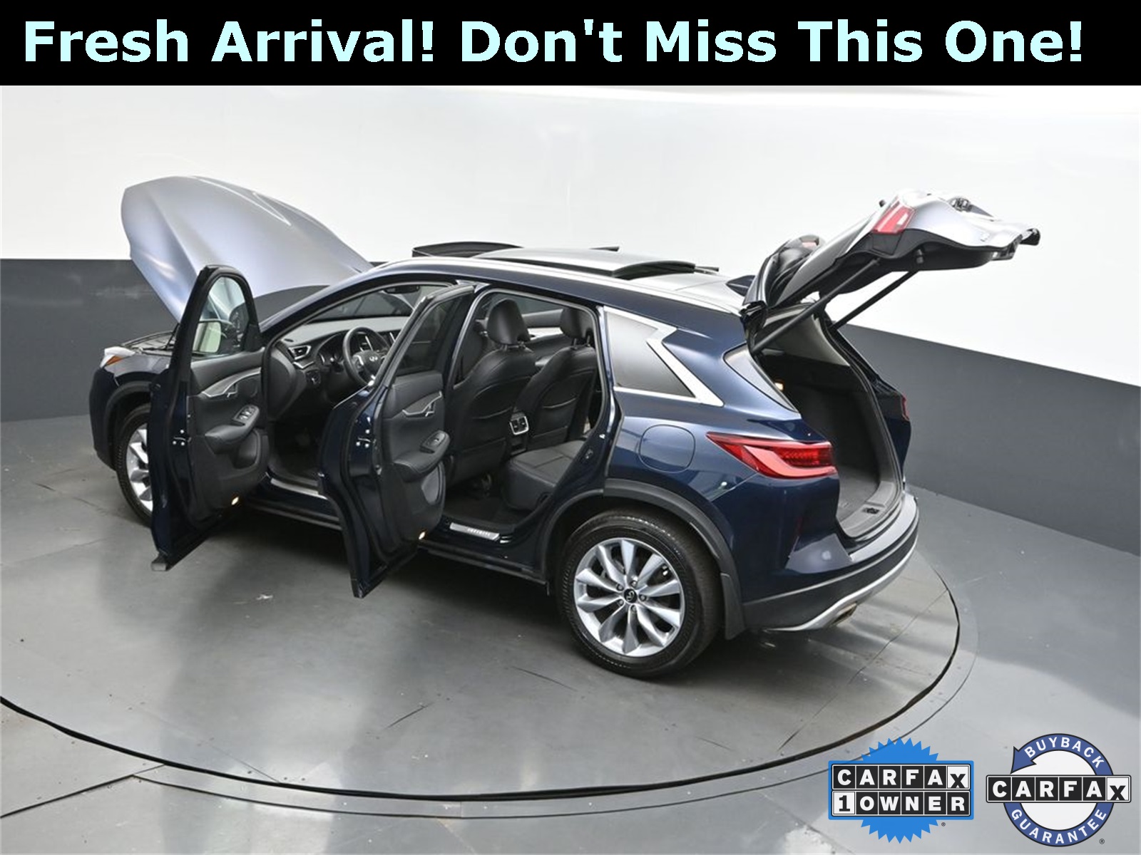 2022 Hermosa Blue INFINITI QX50 LUXE AWD SUV