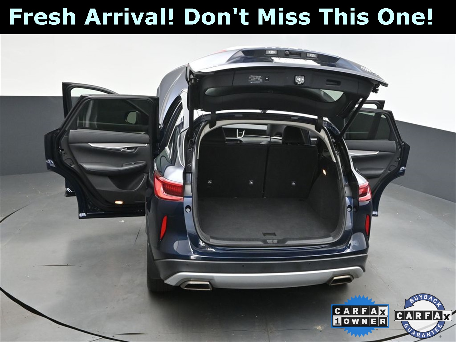 2022 Hermosa Blue INFINITI QX50 LUXE AWD SUV