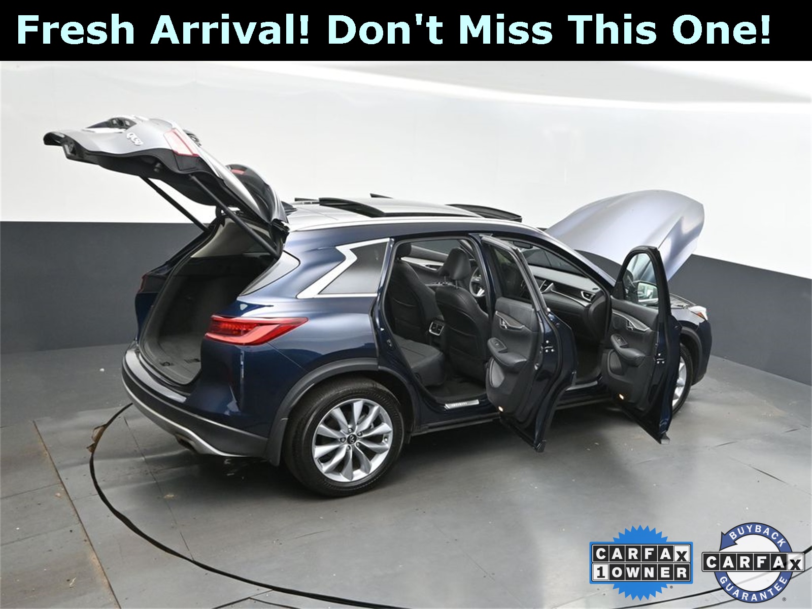 2022 Hermosa Blue INFINITI QX50 LUXE AWD SUV