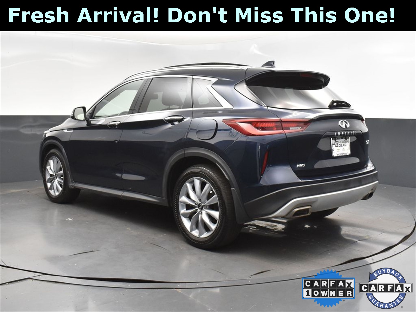 2022 Hermosa Blue INFINITI QX50 LUXE AWD SUV