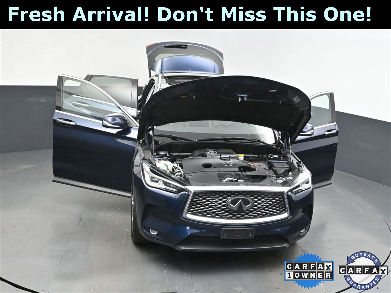 2022 Hermosa Blue INFINITI QX50 LUXE AWD SUV