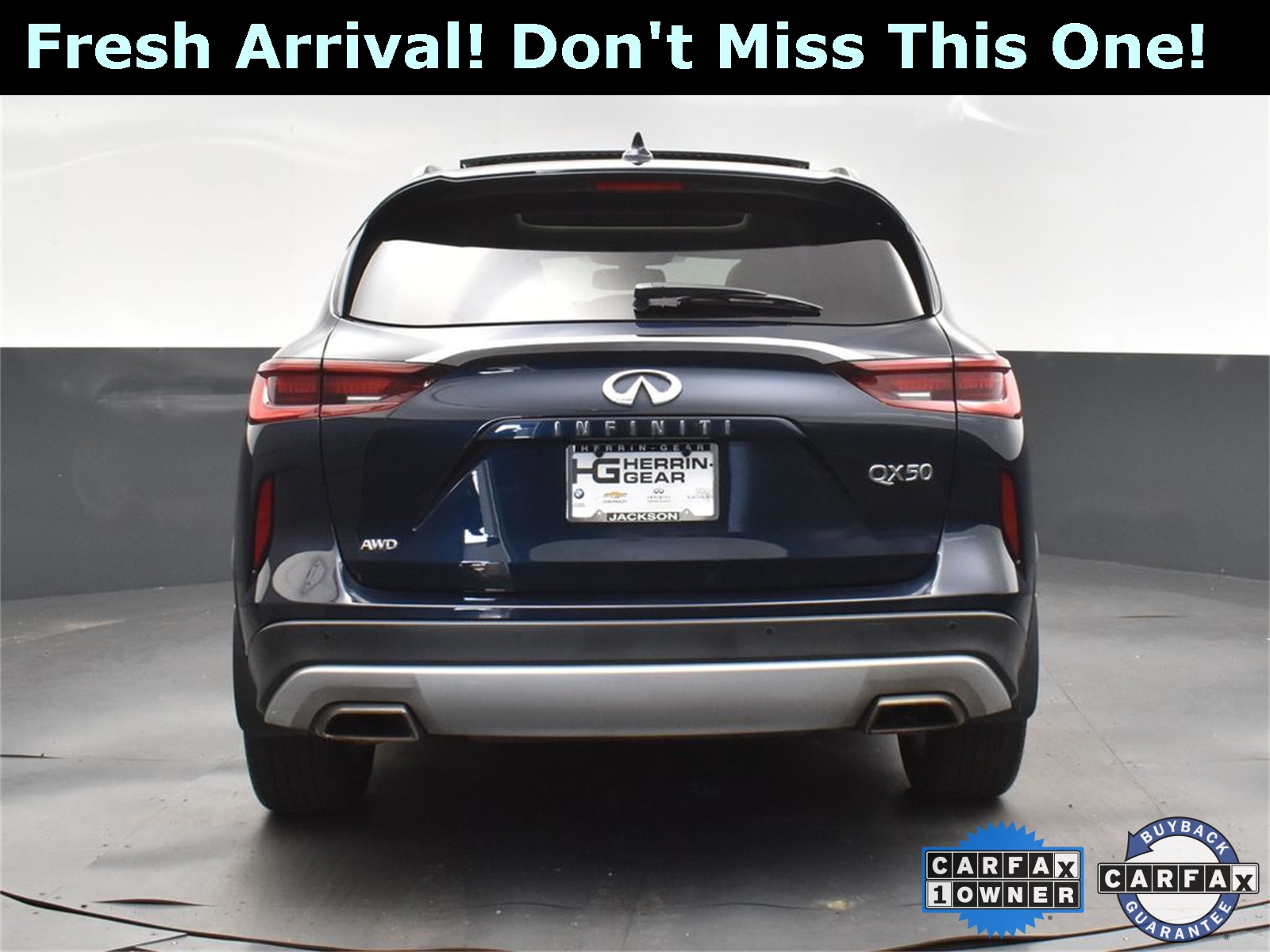 2022 Hermosa Blue INFINITI QX50 LUXE AWD SUV