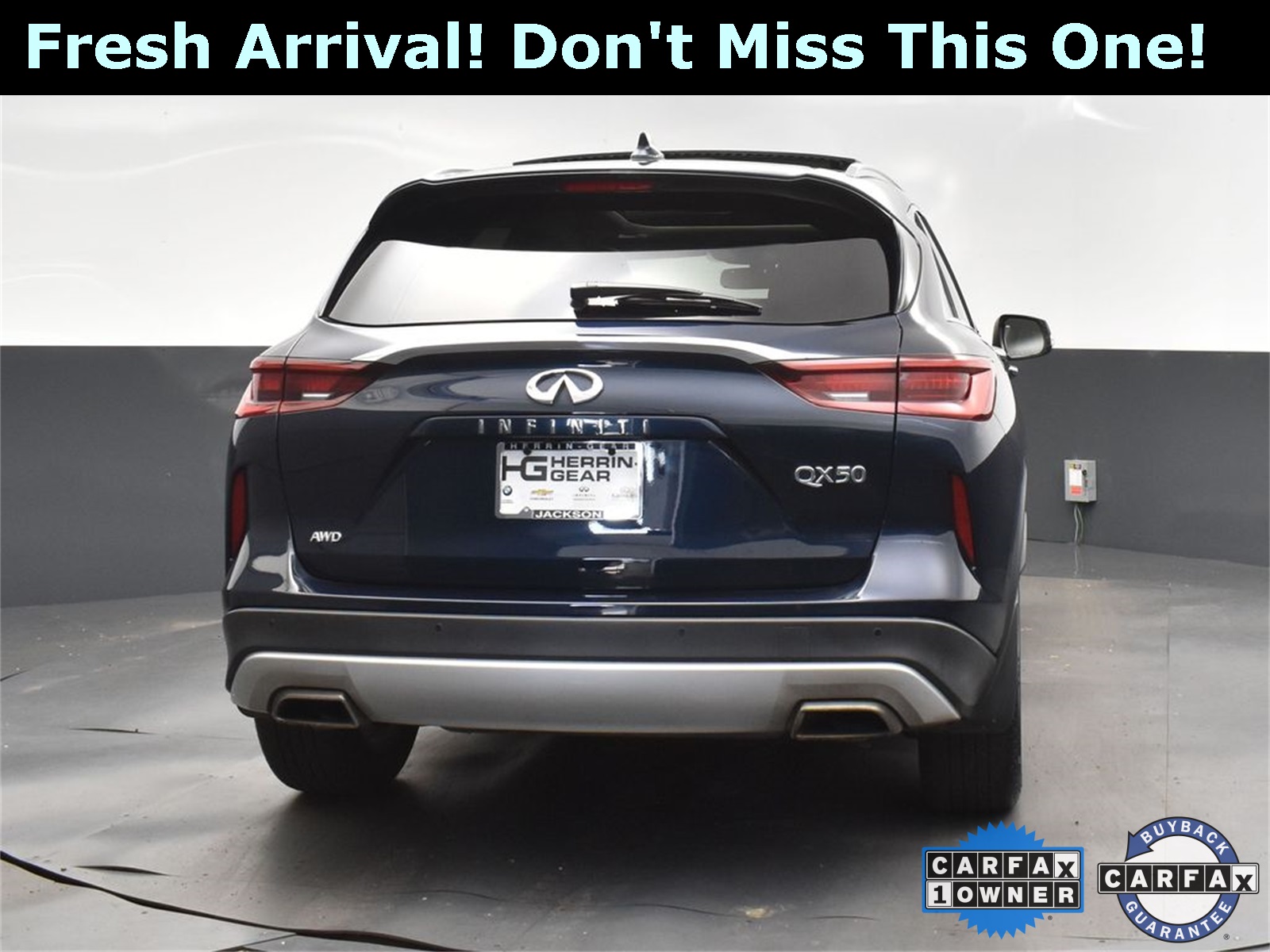 2022 Hermosa Blue INFINITI QX50 LUXE AWD SUV