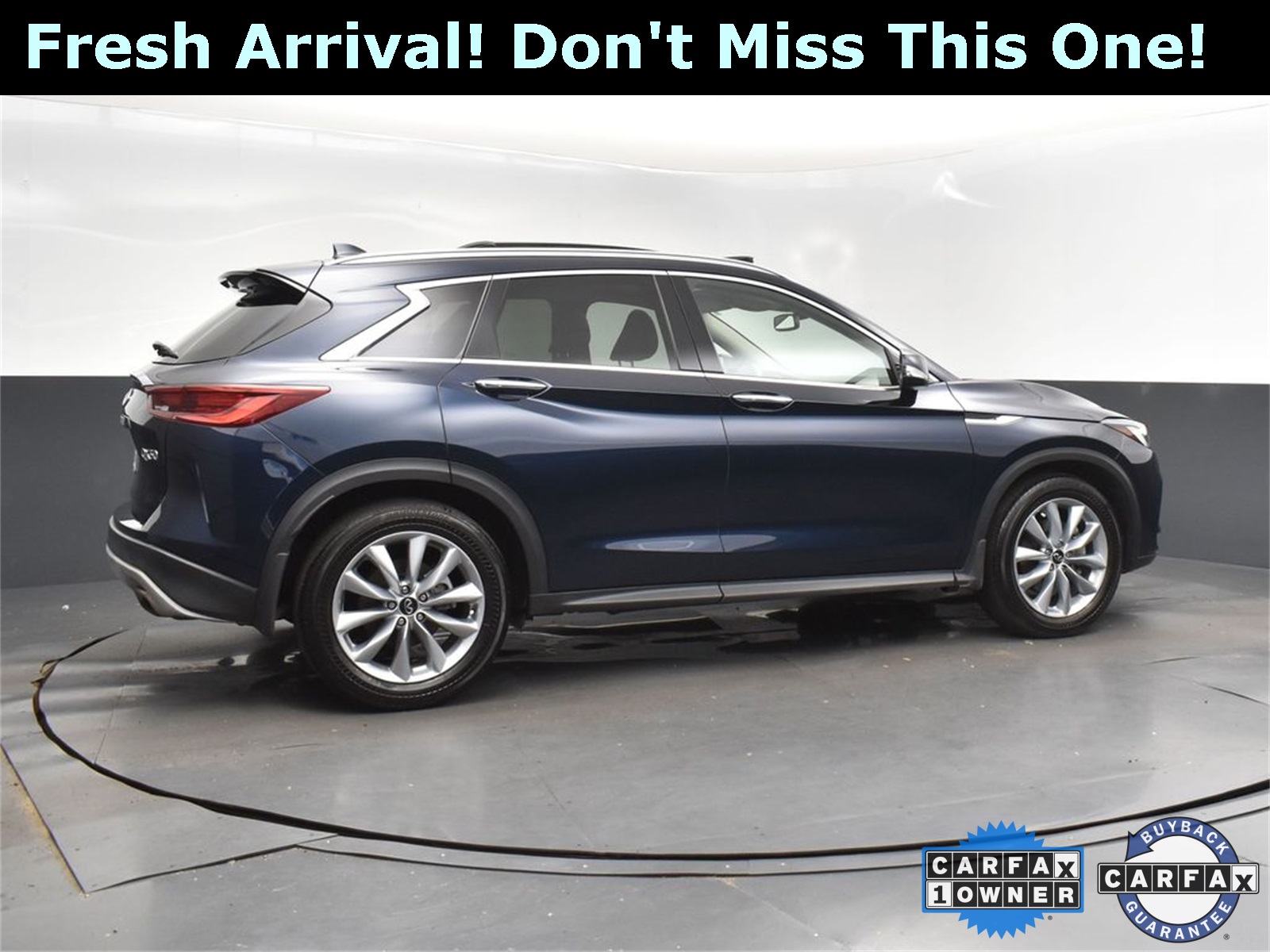 2022 Hermosa Blue INFINITI QX50 LUXE AWD SUV