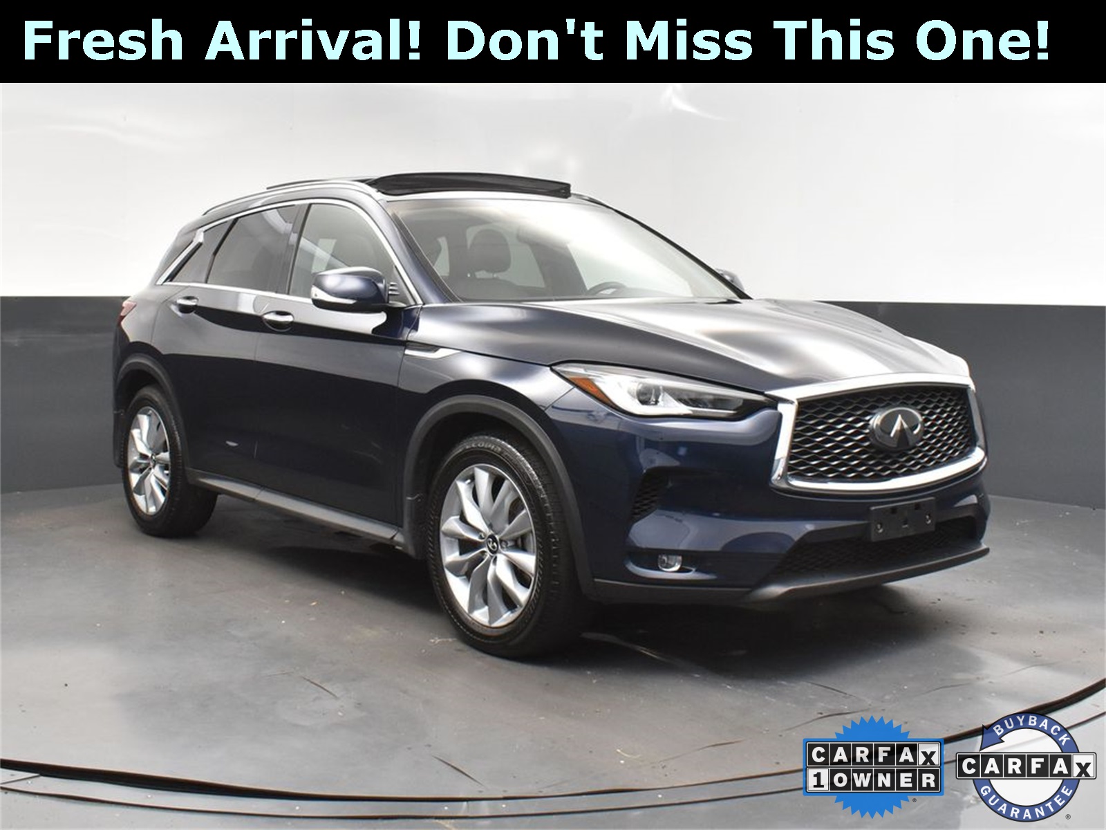 2022 Hermosa Blue INFINITI QX50 LUXE AWD SUV