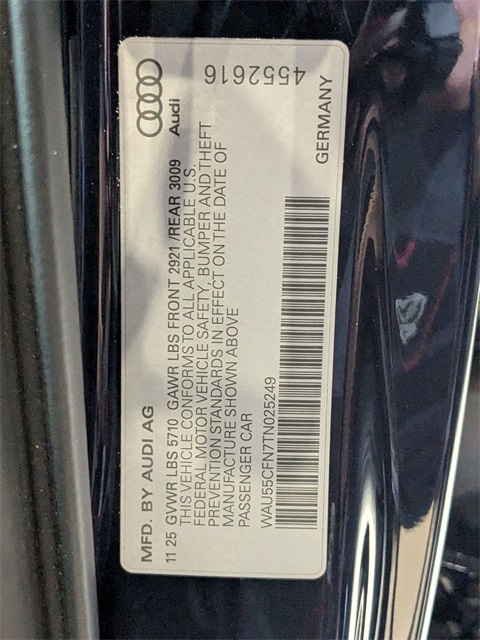 new 2026 Audi A6 car, priced at $72,520
