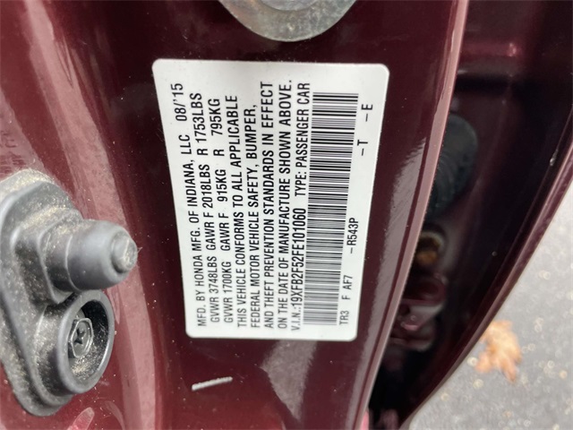 used 2015 Honda Civic car, priced at $10,636