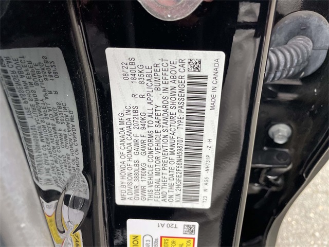 used 2022 Honda Civic car, priced at $21,214