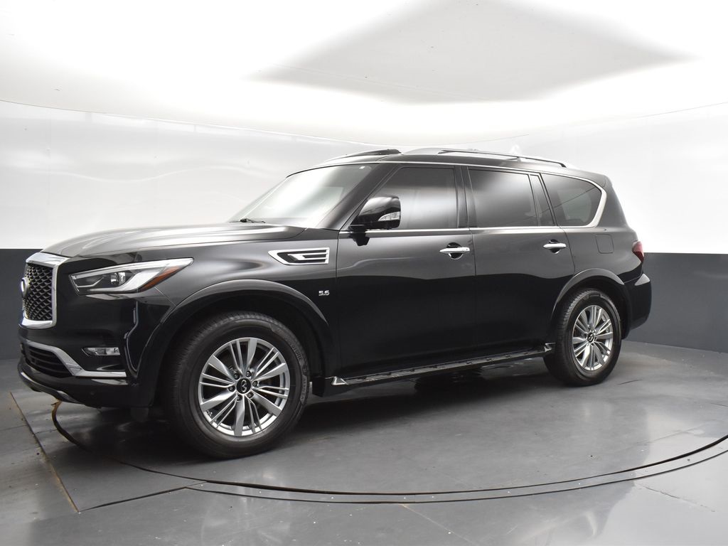 2019 Black Obsidian INFINITI QX80 LUXE RWD SUV