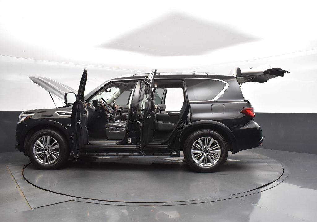 2019 Black Obsidian INFINITI QX80 LUXE RWD SUV