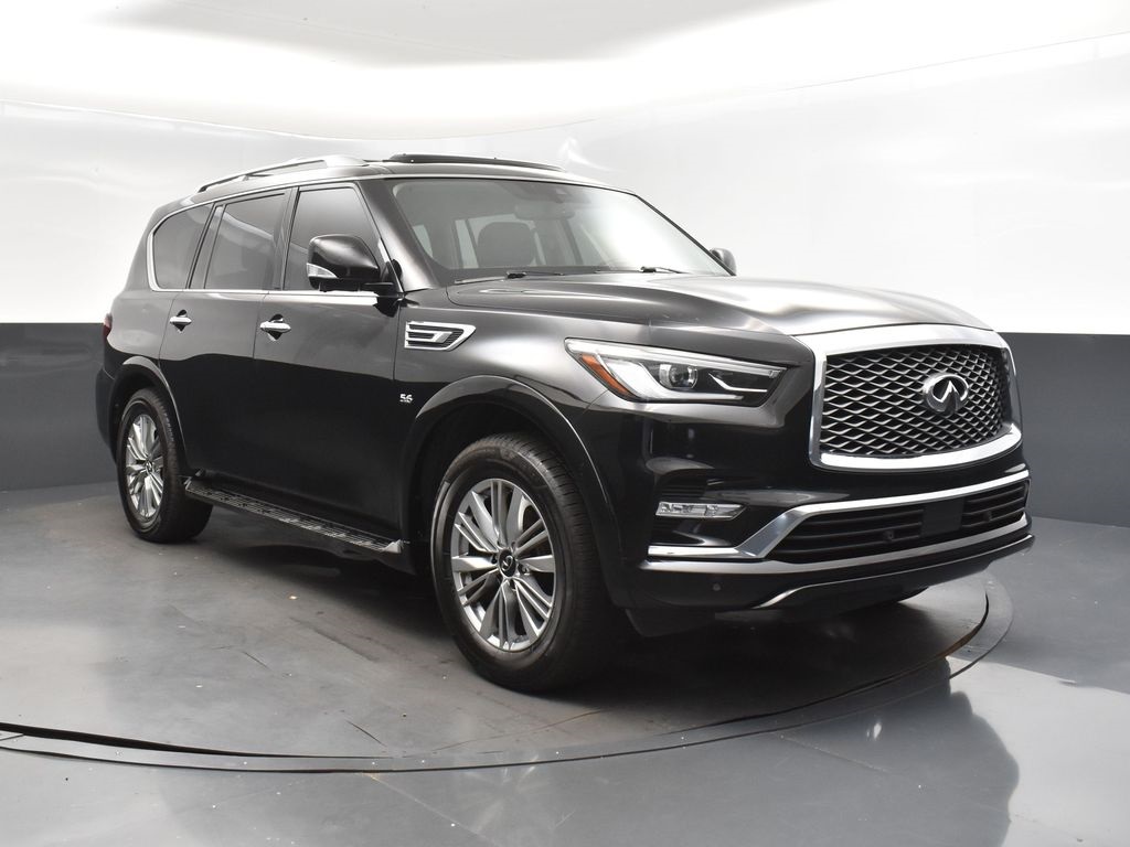 2019 Black Obsidian INFINITI QX80 LUXE RWD SUV