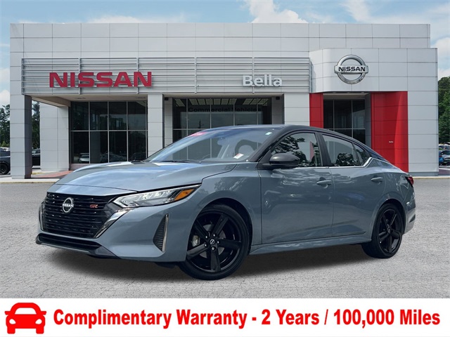 2024 Atlantic Gray Metallic/Super Black Nissan Sentra SR Sedan