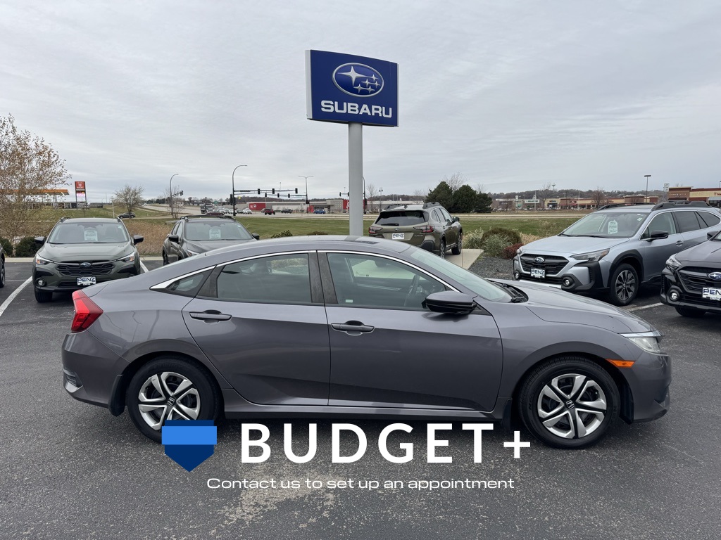 Used 2017 Honda Civic LX with VIN 19XFC2F51HE049128 for sale in Rochester, Minnesota