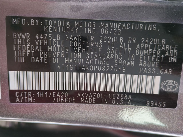 used 2023 Toyota Camry car, priced at $22,911