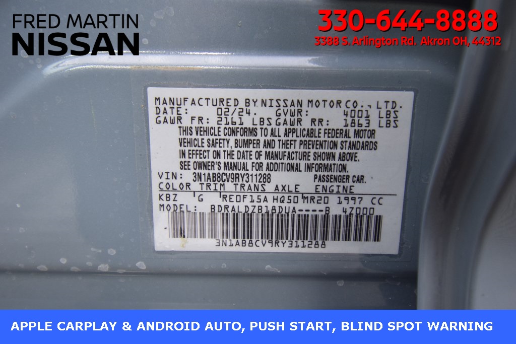 used 2024 Nissan Sentra car, priced at $19,203