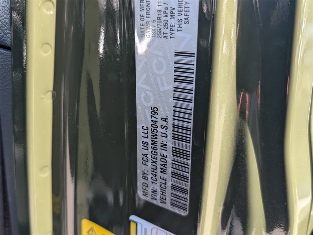 used 2021 Jeep Wrangler car, priced at $19,988