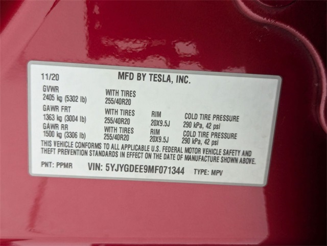 used 2021 Tesla Model Y car, priced at $23,781