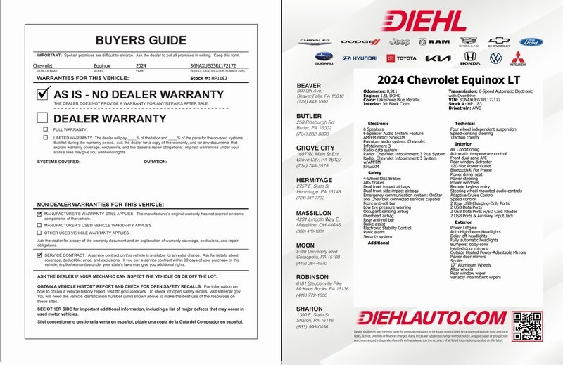 Used 2024 Chevrolet Equinox SUV