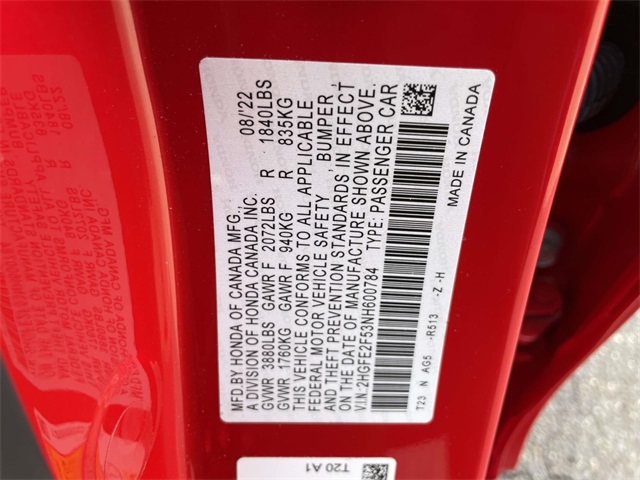 used 2022 Honda Civic car, priced at $22,214