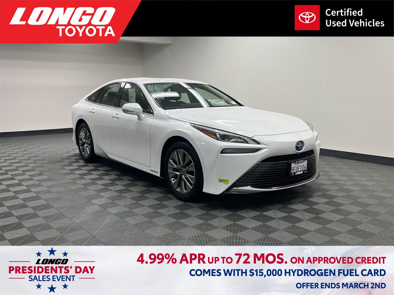 used 2022 Toyota Mirai car, priced at $11,488