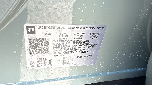 new 2026 Chevrolet Equinox car, priced at $30,820