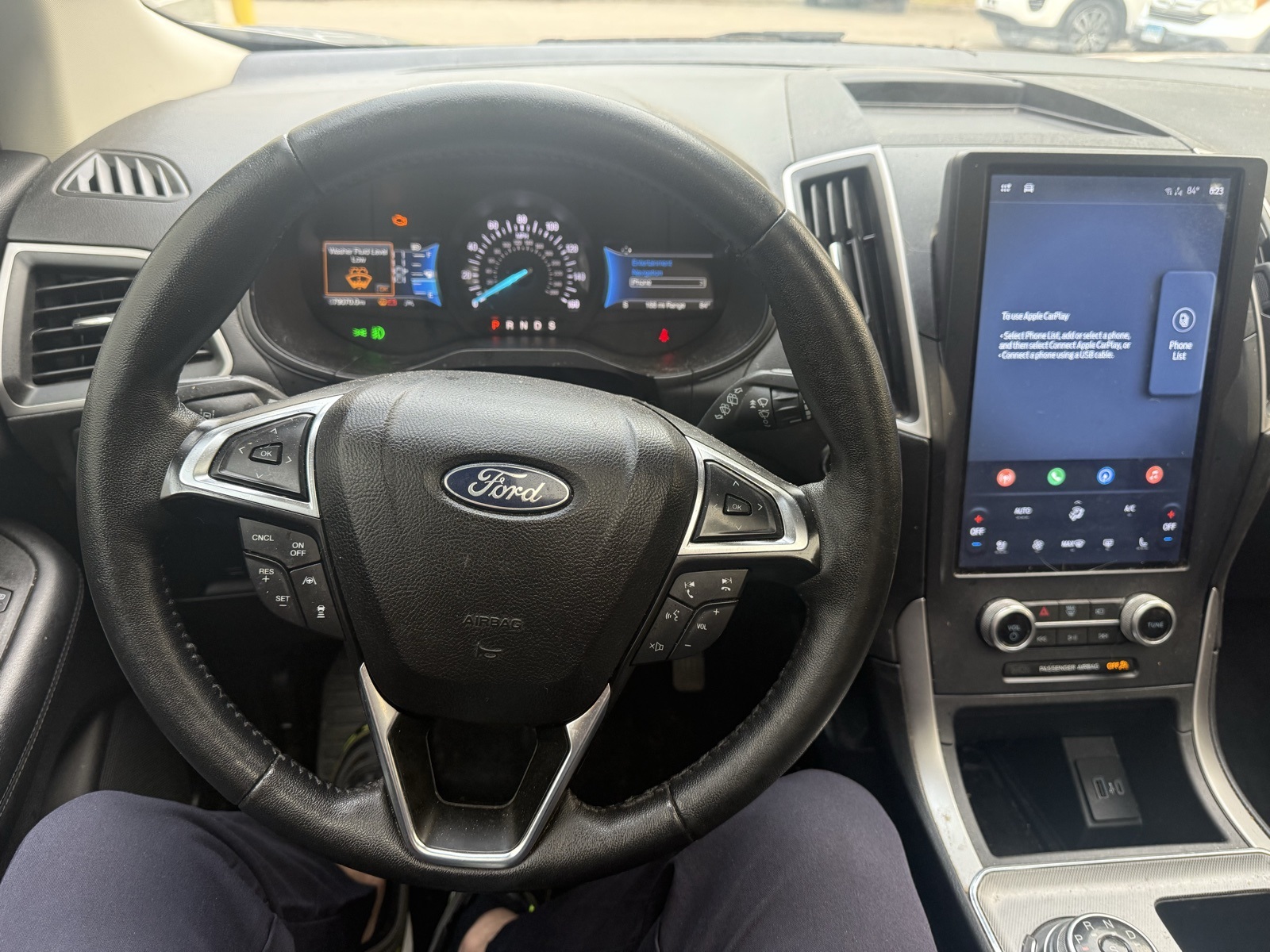 2022 Iconic Silver Metallic Ford Edge SEL AWD SUV