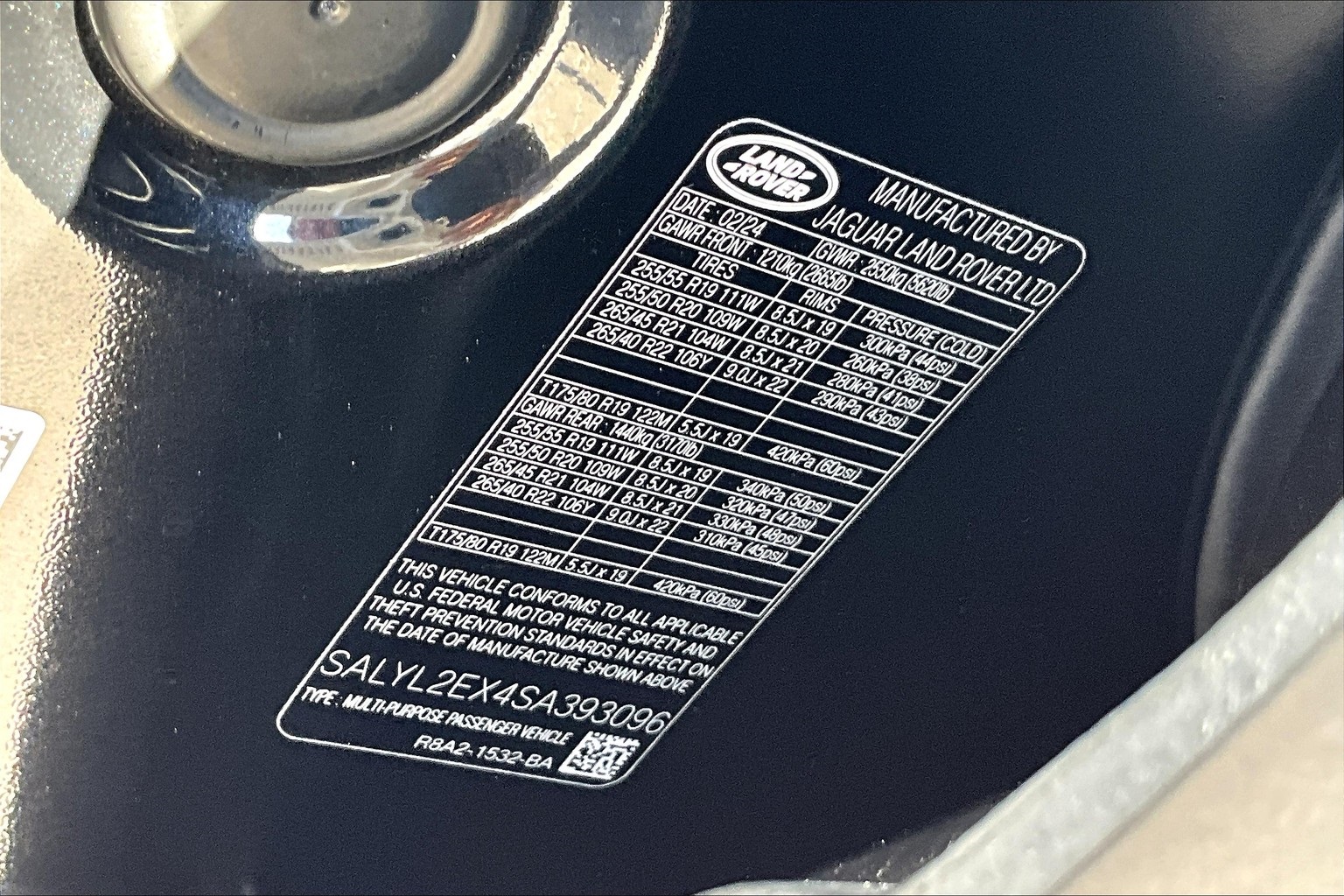 Range Rover Velar P250 Dynamic SE