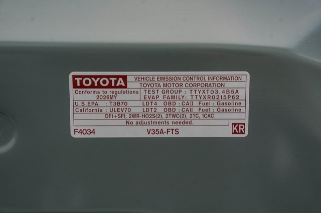 new 2026 Toyota Tundra car, priced at $61,099