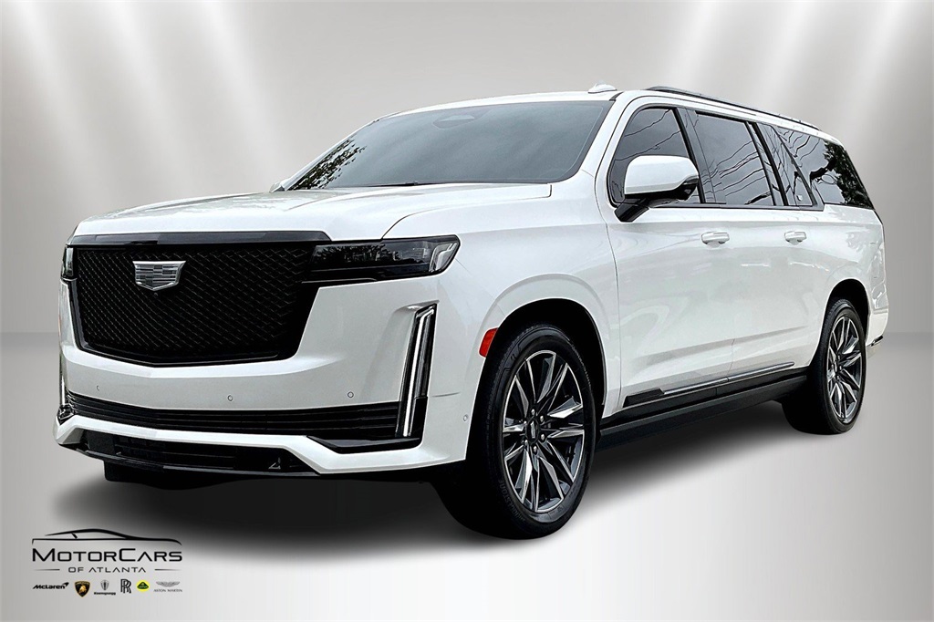 2021 Crystal White Tricoat Cadillac Escalade ESV Sport 4X4 SUV