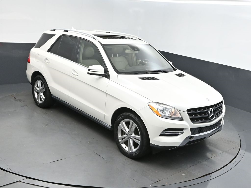 2014 White Mercedes-Benz M-Class ML 350 SUV