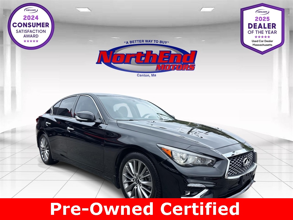 2022 Midnight Black INFINITI Q50 LUXE AWD Sedan