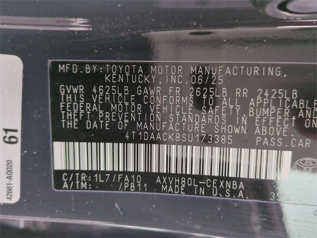 used 2025 Toyota Camry car, priced at $26,491