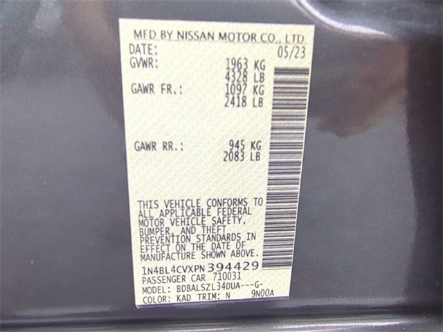 used 2023 Nissan Altima car, priced at $18,300